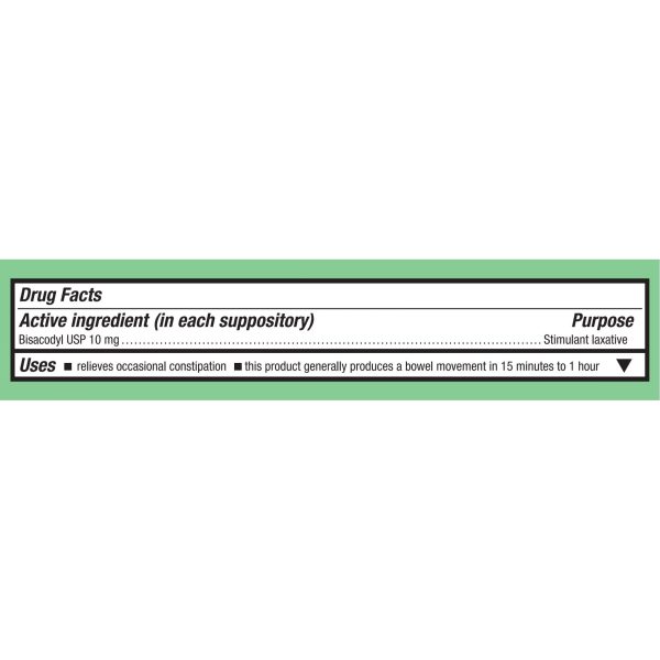 Geri-Care Bisacodyl Suppositories Fast Acting Stimulant Laxative Discount - Image 2