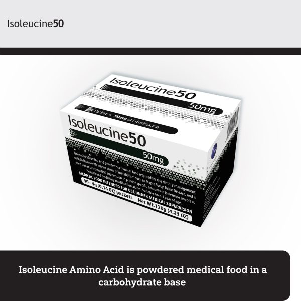 Isoleucine50 Unflavored Amino Acid Oral Supplement, 4 Gram Individual Packet For Sale - Image 2