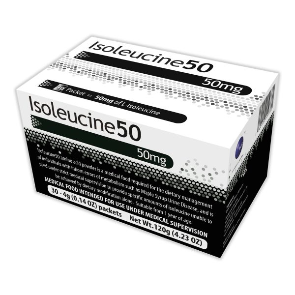 Isoleucine50 Unflavored Amino Acid Oral Supplement, 4 Gram Individual Packet For Sale