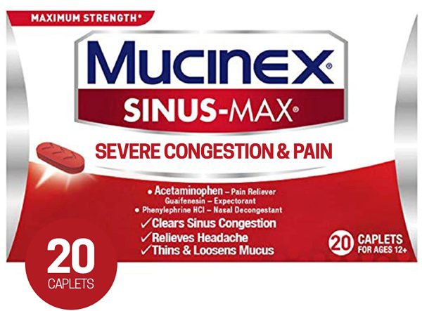 Mucinex Sinus-Max Max Strength Severe Hot on Sale