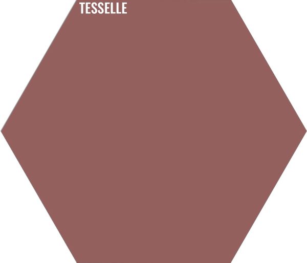Cinnamon 8111 - 9 x8  Hexagonal Cement Tile Supply