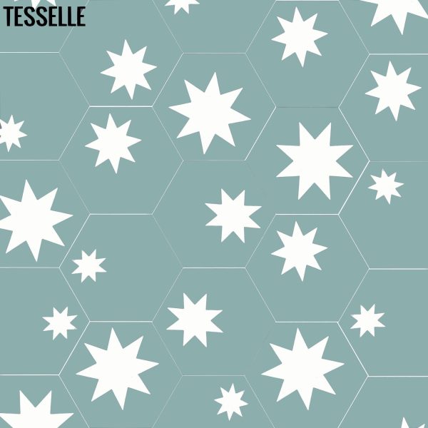 Cosmos Cactus 9x8  Hexagonal Cement Tile Online Hot Sale - Image 2